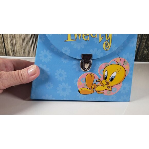 Looney Tunes Tweety Bird Mini Tin Metal Purse 5 Inch Vintage 2001 - Picture 4 of 7